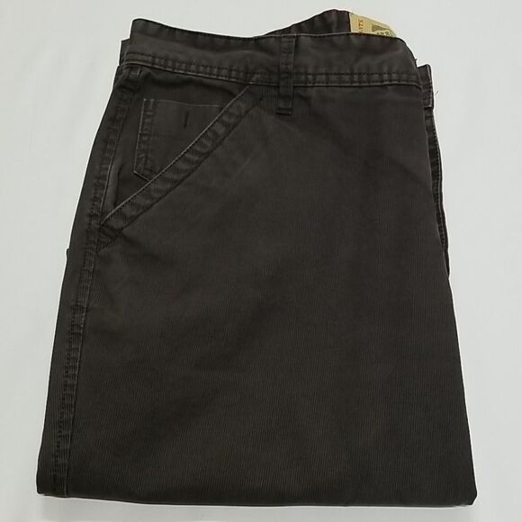 Springfield Pants Men's 36 Chino Dark Grey Straight Leg Flat Front 100% Cotton - Picture 10 of 10